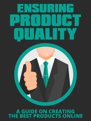 cover image of Ensuring Product Quality